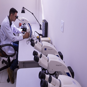 Manutenção de microscópios